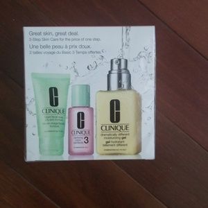 Clinique 3 step kit with full size lotion